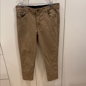 Democracy Women's Cropped Tan Pants